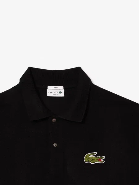 Детское поло Lacoste черное