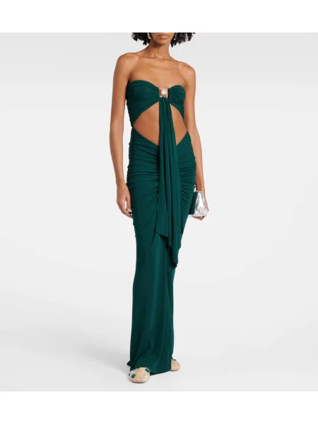 Rochie Christopher Esber din jerseu verde