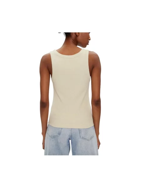 Top Calvin Klein bez rękawów zielony