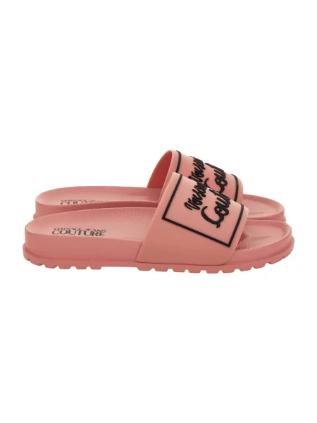 Versace Jeans Couture Buty Kobieta 40 EU Klapki Logo Shelly różowy