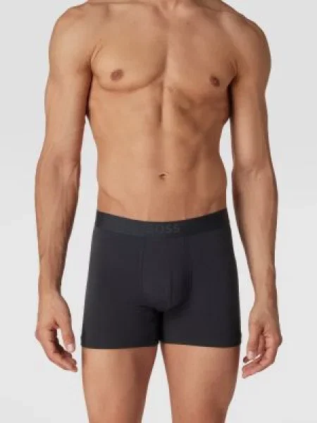 Obcisłe bokserki z paskiem z logo w zestawie 2 szt. model ‘UltraSoft’ Boss czarne