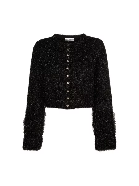 Krótki kardigan Paco Rabanne czarny