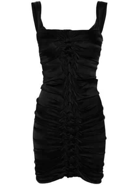 Rochie mini Patrizia Pepe drapată de costum negru