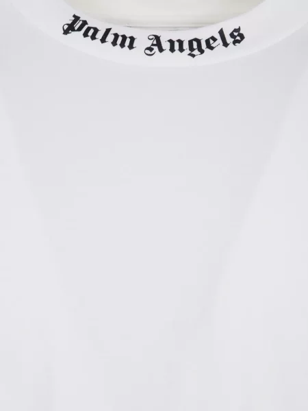 Tricou Palm Angels cu imagine alb