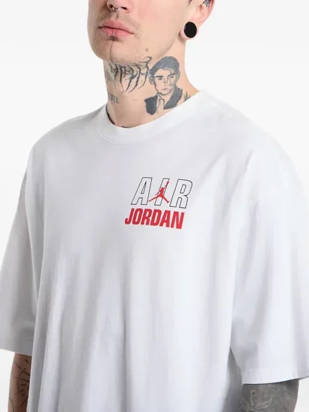 Tricou Jordan cu imagine alb
