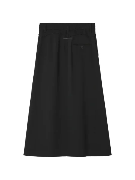 Миди пола Mm6 Maison Margiela до коляното черно