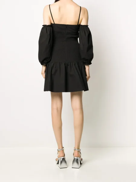 Rochie Red Valentino cu funde din poplin negru