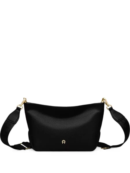 Body Aigner din piele cu autograf negru