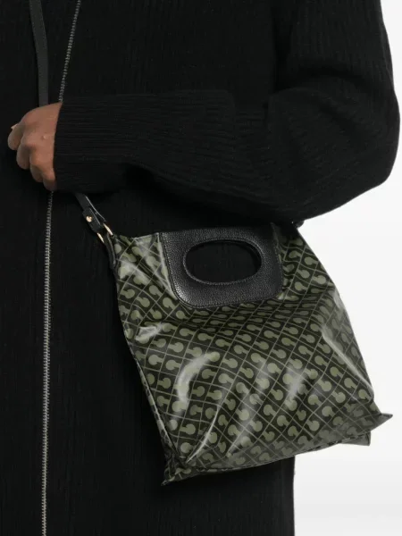 Geantă shopper Gherardini cu imagine verde