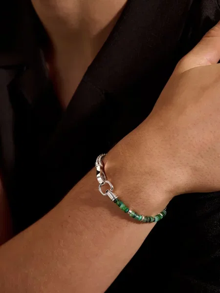 Гривна John Hardy зелено