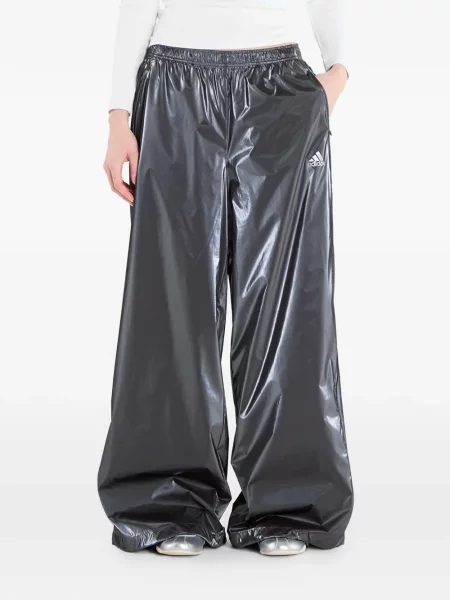 Spodnie dresowe Adidas z autografem szare