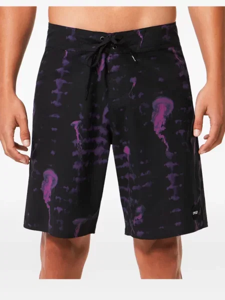 Slip de baie Oakley cu imagine negru