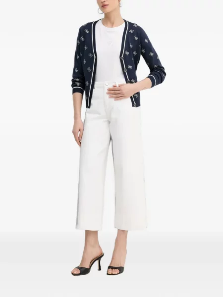 Cardigan Guess cu imagine albastru
