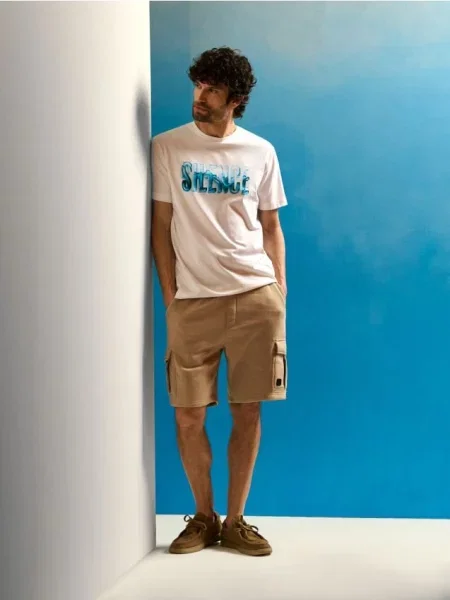 Košile Sinsay s potiskem bílá