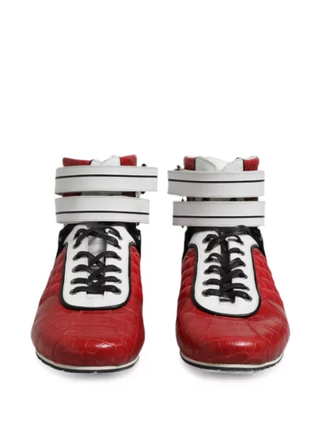 Sneakerși Dolce & Gabbana cu bretele roșu
