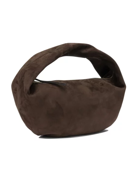 Torebka hobo Khaite skórzana brązowa