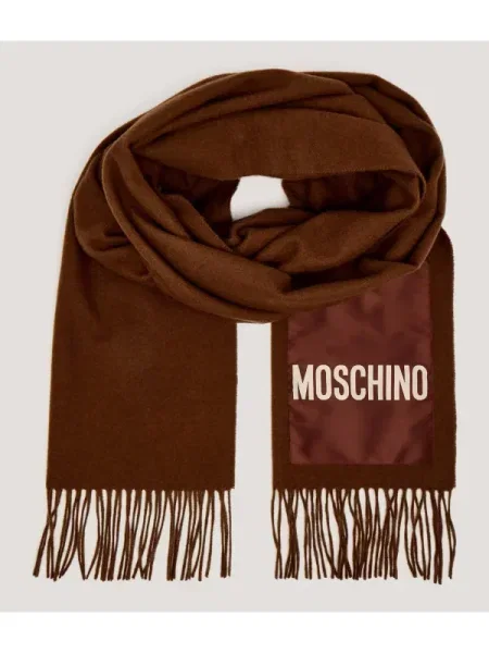 Moschino De lână șal maro