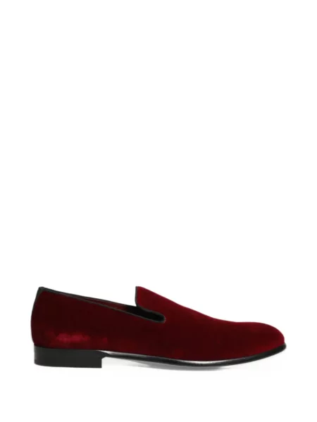 Βελούδινη κιλότα Dolce & Gabbana slip-on κόκκινο