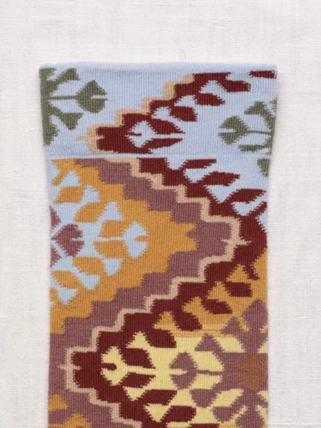 Șosete Bonne Maison cu imprimeu geometric roșu