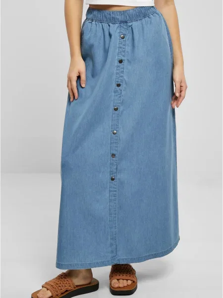Urban Classics Fustă denim albastru