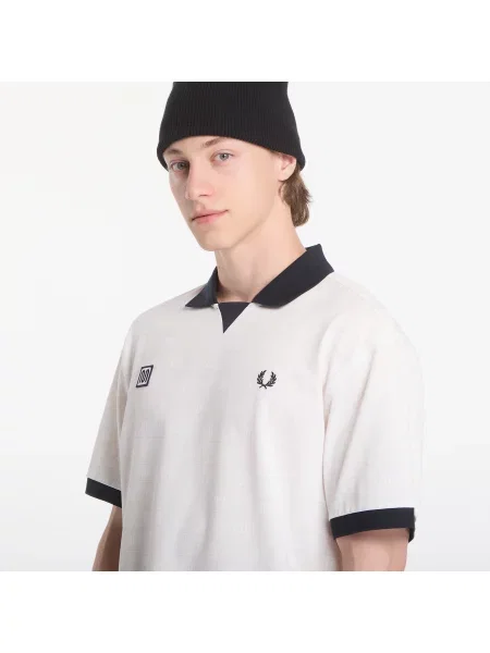 Поло Fred Perry с принтом бежевое