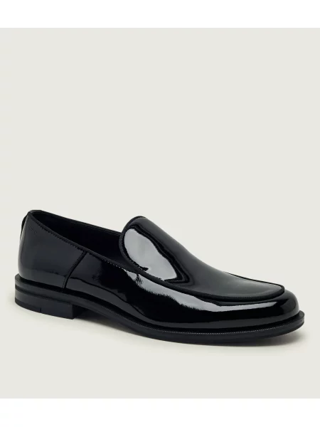 HUGO De piele pantofi loafer Varian_loaf_ptlt negru
