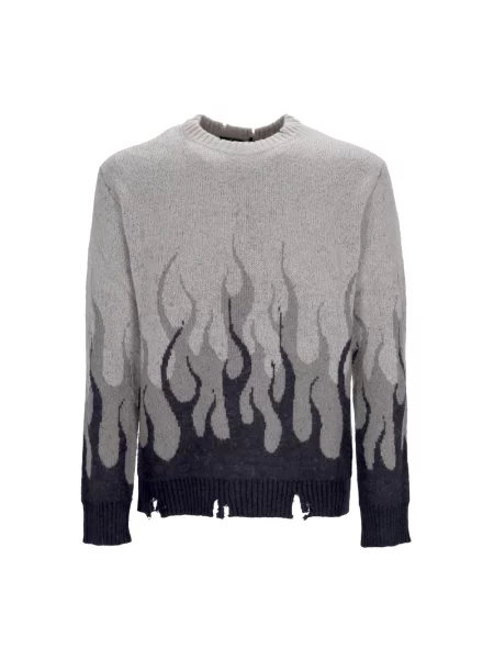 Sweter Vision Of Super z okrągłym dekoltem szary