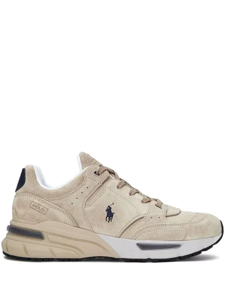 Μισό φερμουάρ sneakers Polo Ralph Lauren λευκό
