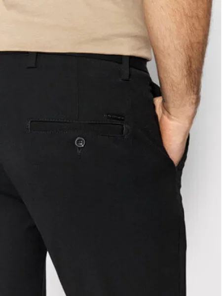 Kalhoty z materiálu Jack & Jones černé