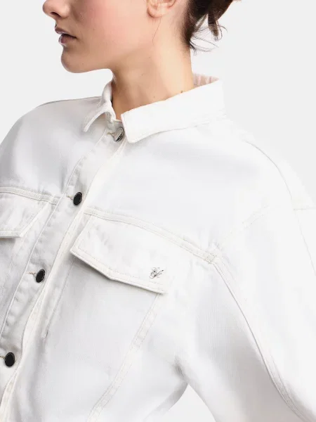 Джинсовая куртка Emporio Armani белая