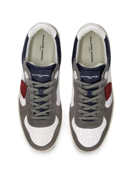 Sneakerși Philippe Model Paris cu autograf gri