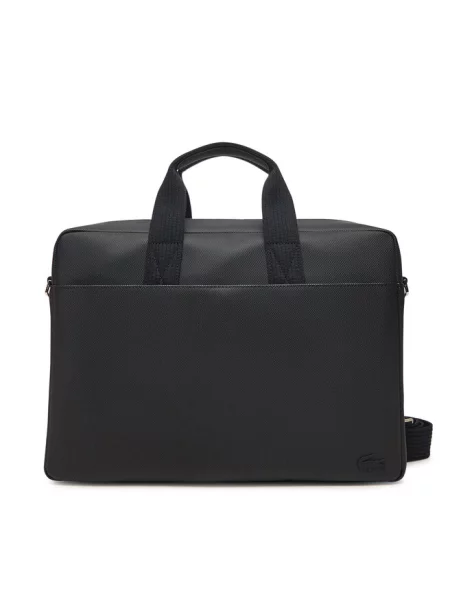 Torba na laptopa Lacoste czarna