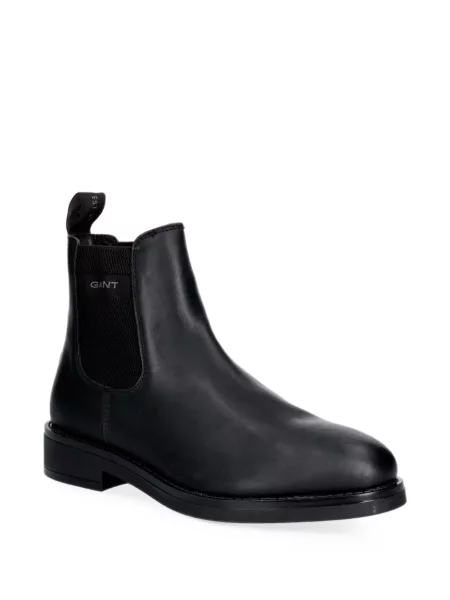 Botine chelsea Gant din piele negru