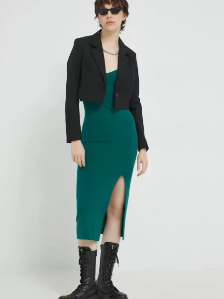 Obleka Abercrombie & Fitch zelena
