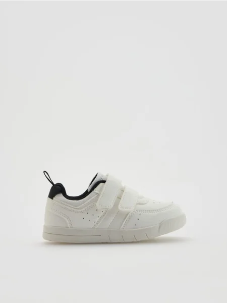 Кеды Reserved на липучках белые