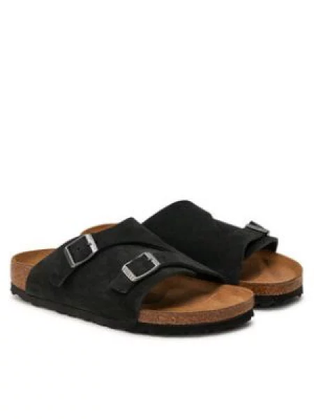 Kožené pantofle Birkenstock černé