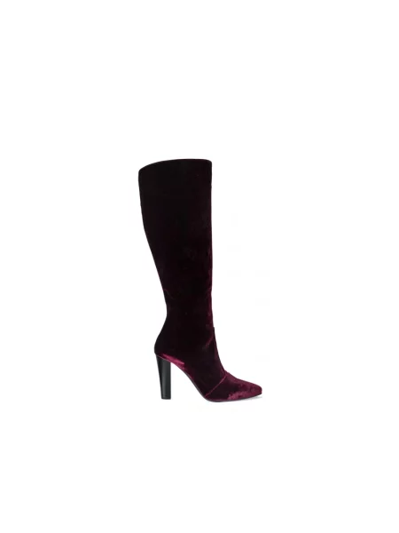 Botki Saint Laurent skórzane czerwone