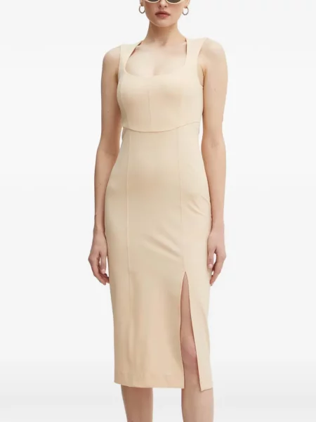Rochie midi Patrizia Pepe până la genunchi cu crăpătură de costum