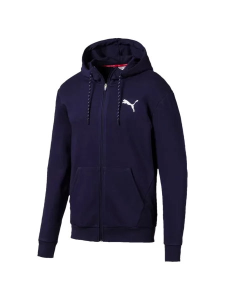 Hanorac cu glugă Puma cu imagine albastru