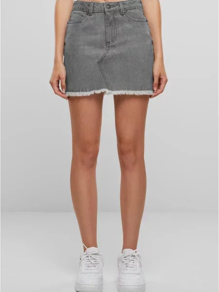 Fustă din denim Urban Classics gri