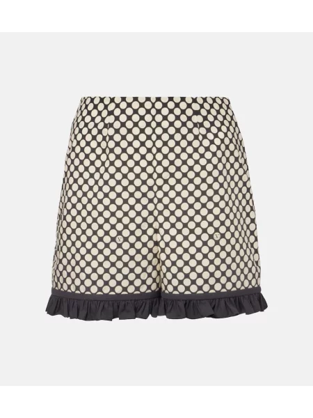 Szorty Valentino popelinowe czarne