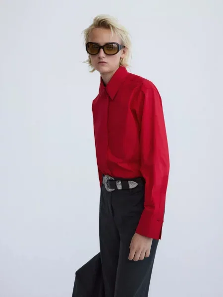 Сорочка повсякденна MANGO STEPH червоний