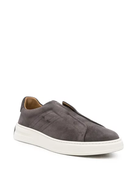 Велурени slip-on маратонки Henderson Baracco сиво