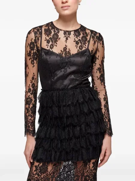Rochie Catalina din dantelă negru