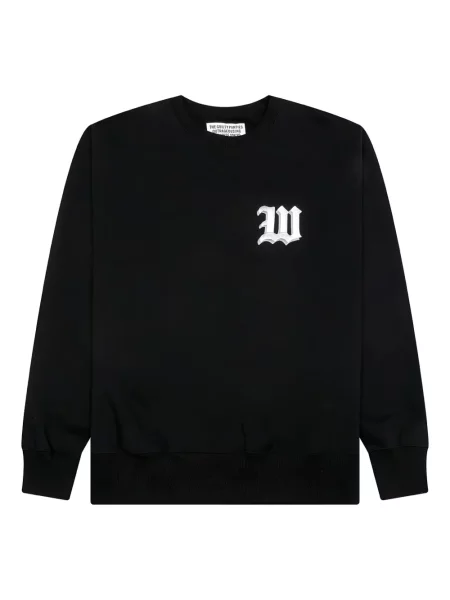 Hanorac crewneck Wacko Maria cu broderie negru