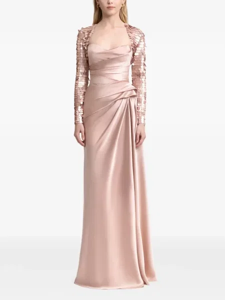 Rochie maxi Gemy Maalouf drapată roz