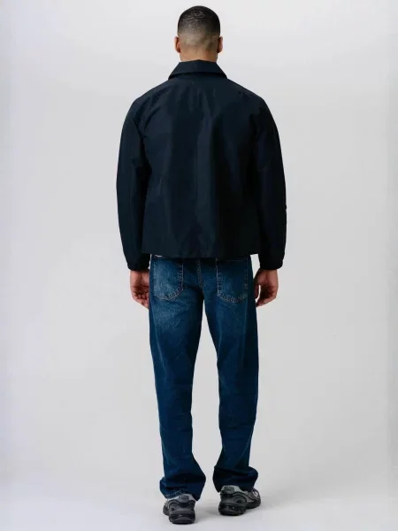 TEESHOPPEN Geacă de primăvară-toamnă Short Zip bleumarin
