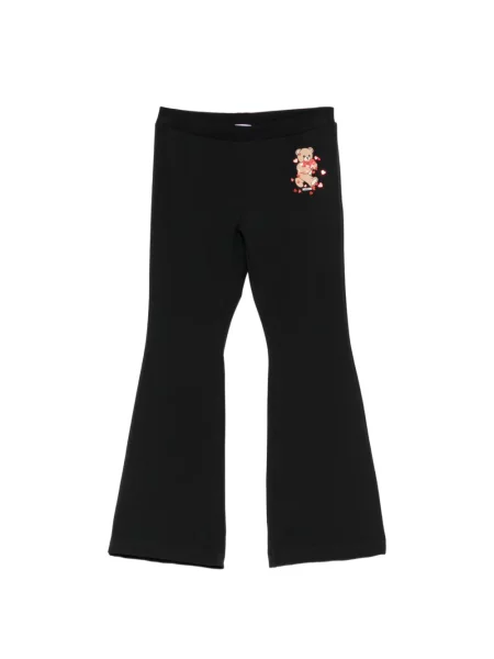 Spodnie dziecięce Moschino czarne