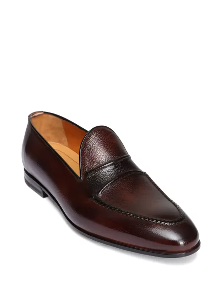 Pantofi loafer Bontoni din piele maro