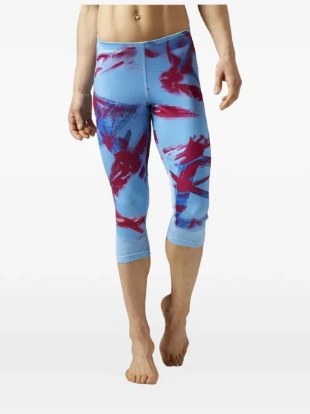 Leggings Reebok cu imagine albastru